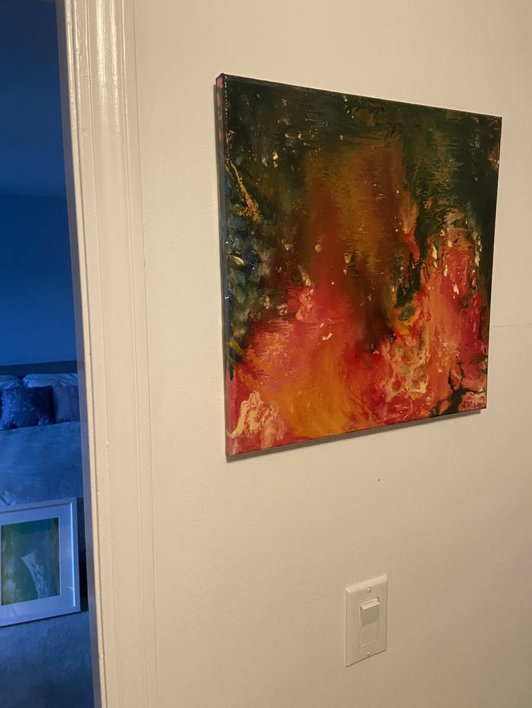 Original Abstract Painting by Willy Dahm