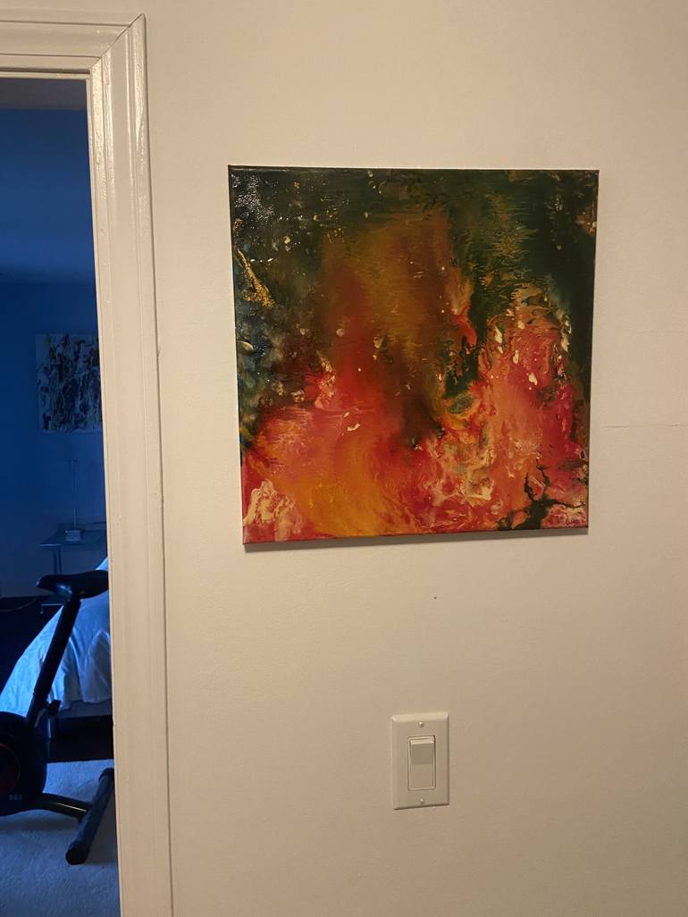 Original Abstract Painting by Willy Dahm