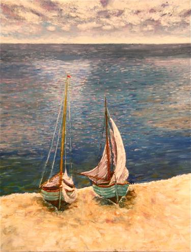 Original Fine Art Sailboat Paintings by Willy Dahm