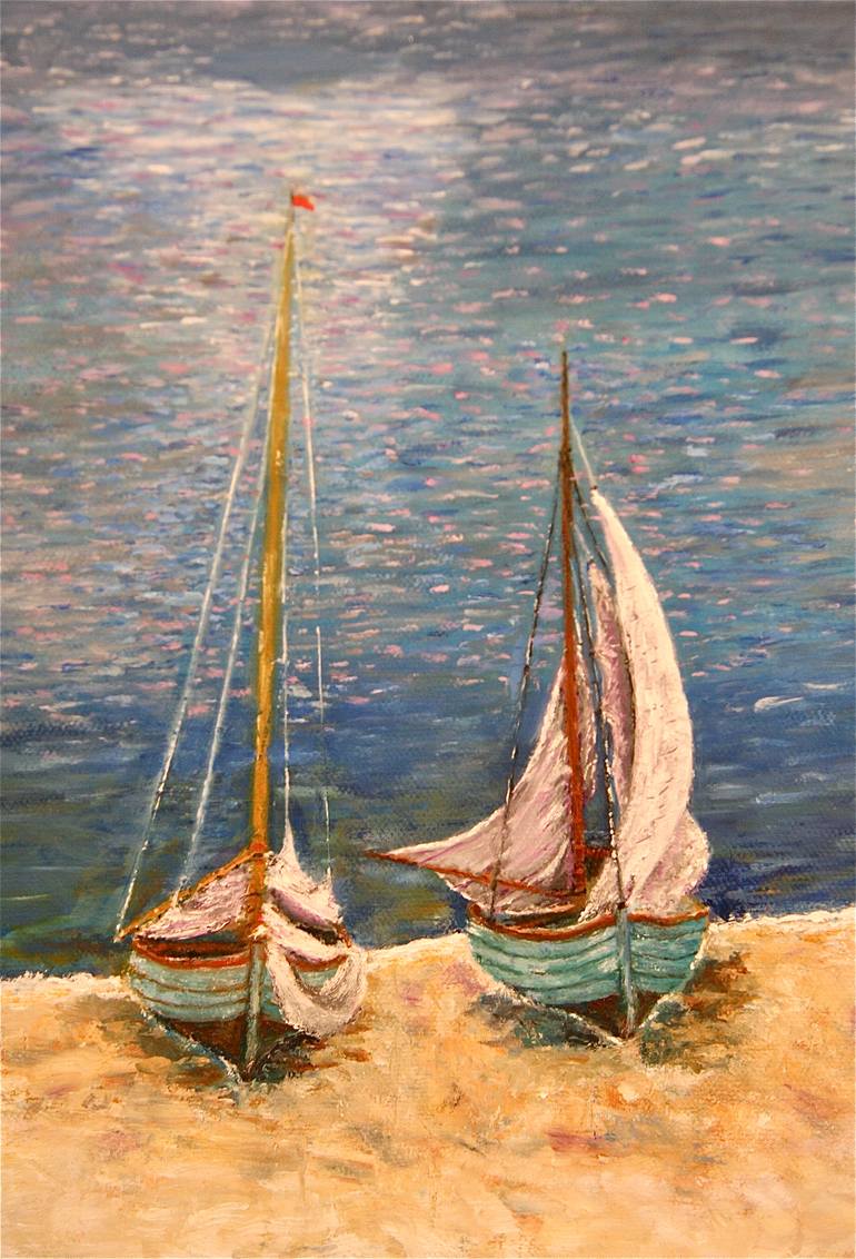 Original Other Boat Painting by Willy Dahm