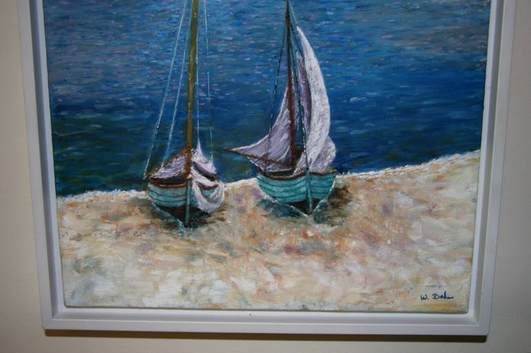 Original Other Boat Painting by Willy Dahm