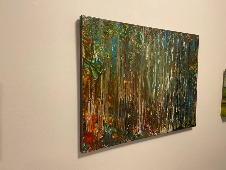 Original Abstract Painting by Willy Dahm