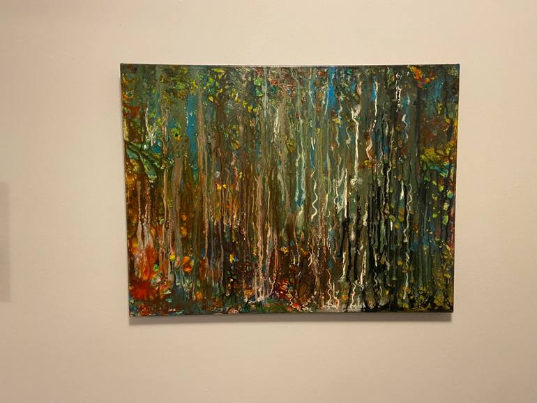 Original Abstract Painting by Willy Dahm