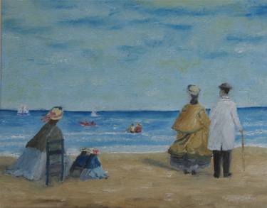 Print of Fine Art Beach Paintings by Willy Dahm