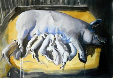 Original Animal Painting by Naomi Radunski