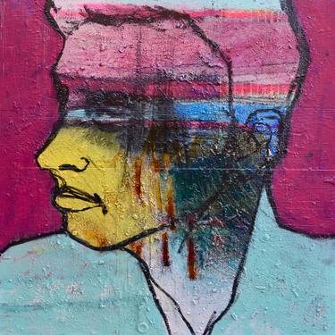 Print of Abstract Portrait Paintings by David Spencer