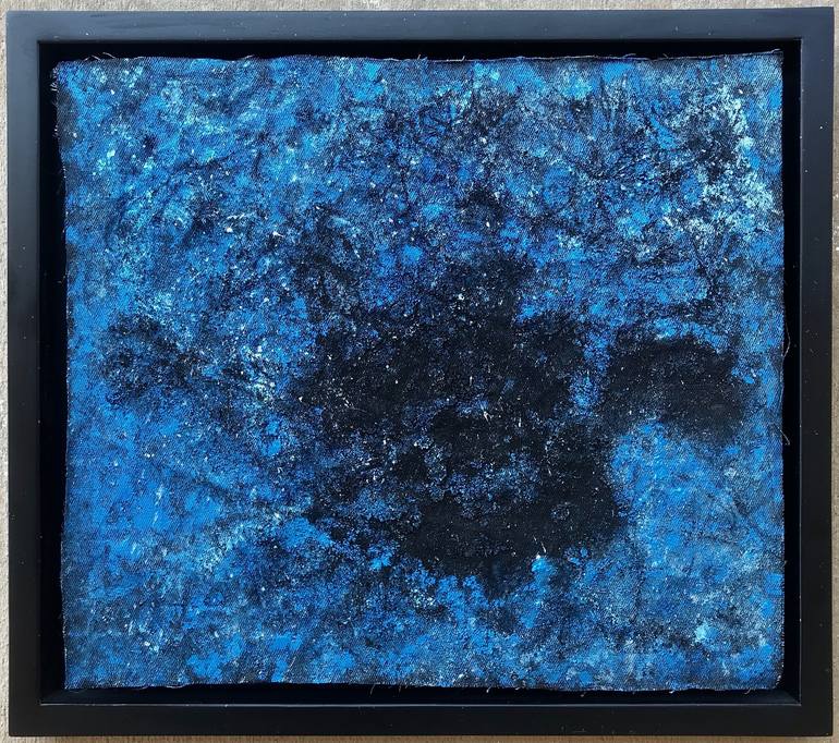 Original Abstract Outer Space Painting by Ezra Bejar