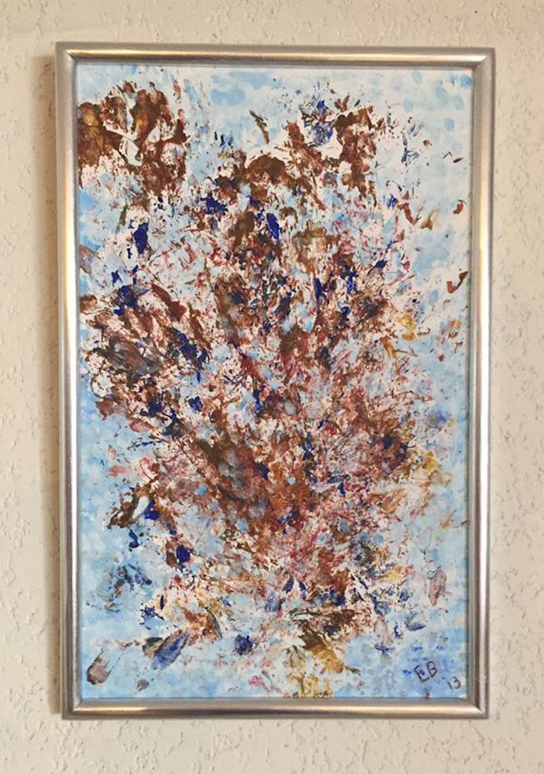 Original Abstract Expressionism Abstract Painting by Ezra Bejar