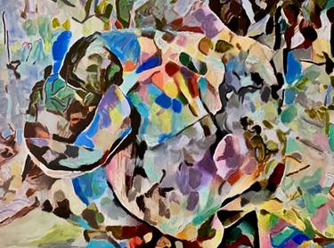 Original Abstract Expressionism Culture Painting by Ezra Bejar