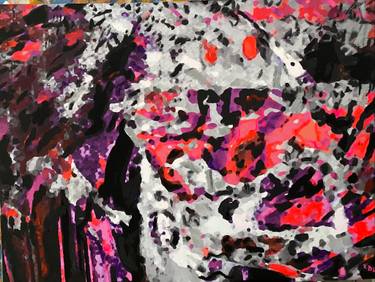 Original Abstract Expressionism Science/Technology Painting by Ezra Bejar