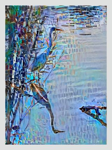 Original Abstract Animal Painting by Ezra Bejar