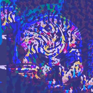 Original Abstract Expressionism Culture Painting by Ezra Bejar