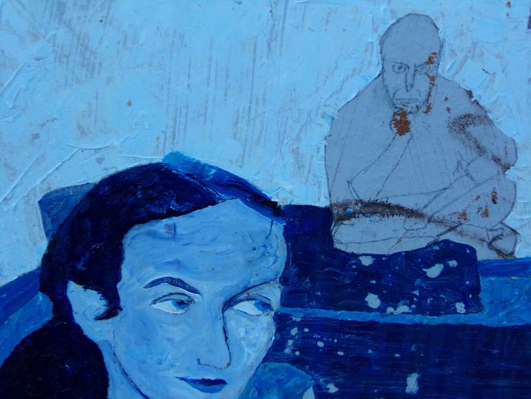 Original Expressionism People Painting by Sp Reid