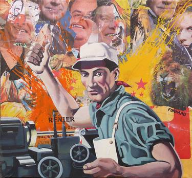 Print of Figurative Political Collage by sylvain fornaro