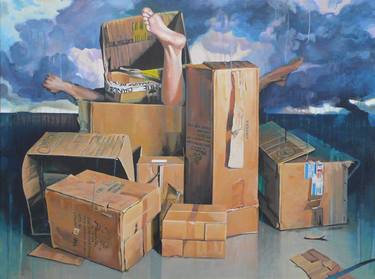 Original Figurative Landscape Paintings by sylvain fornaro