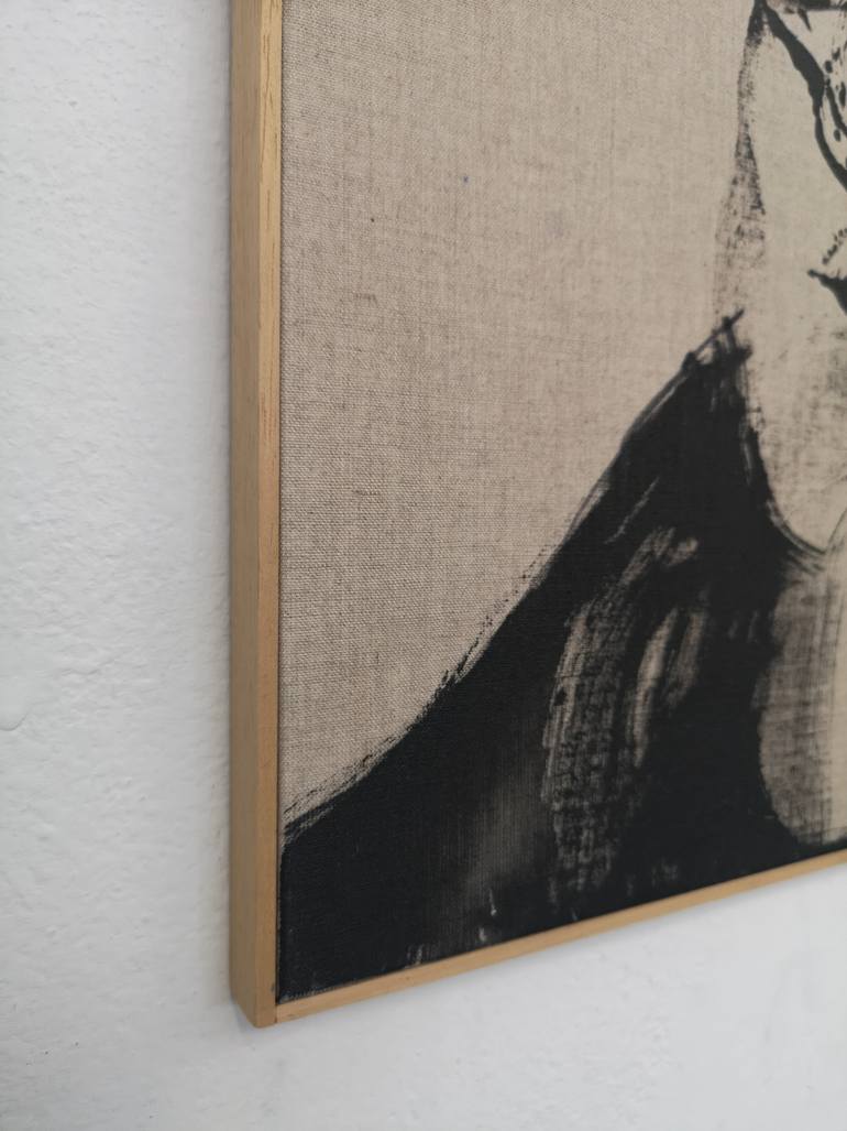 Original Abstract Expressionism People Painting by Massimo Quadrelli