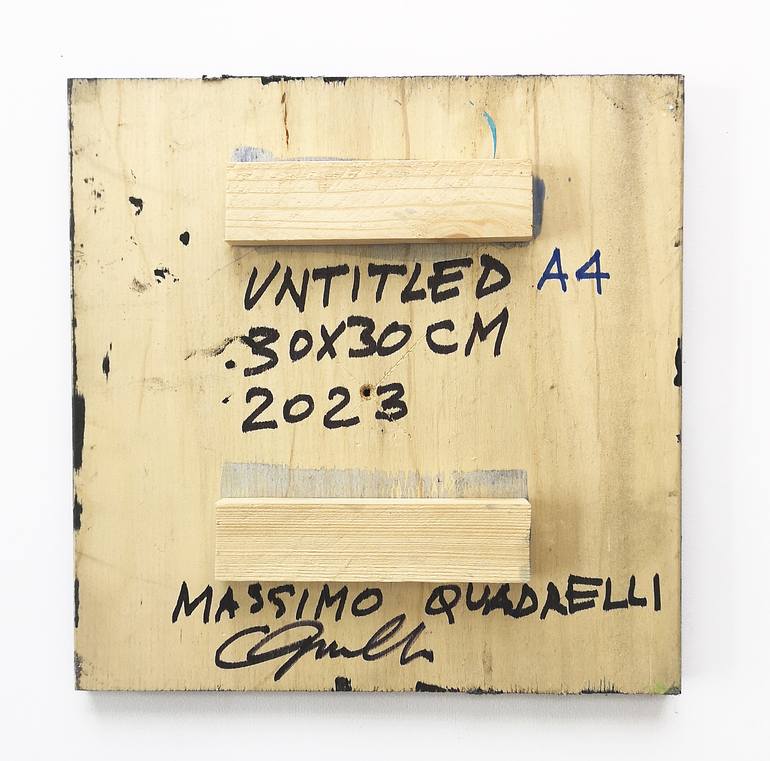 Original Abstract Expressionism Abstract Collage by Massimo Quadrelli