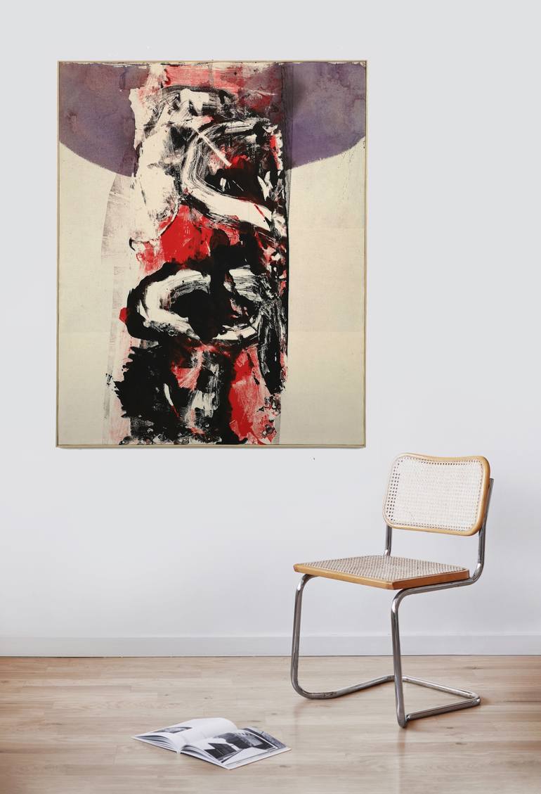 Original Abstract Expressionism Abstract Painting by Massimo Quadrelli