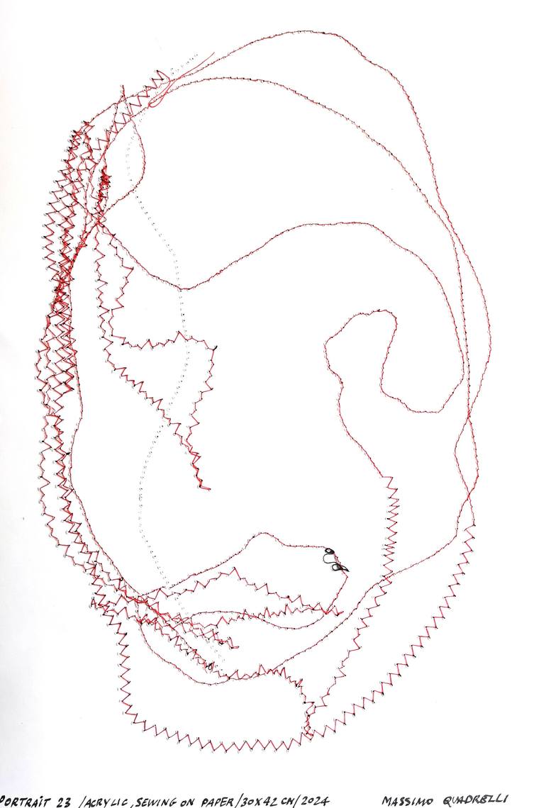 Original Abstract Expressionism Body Painting by Massimo Quadrelli