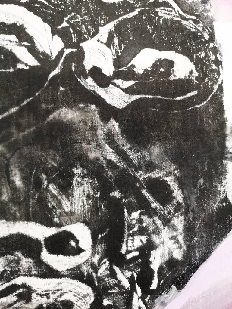 Original Abstract Expressionism People Painting by Massimo Quadrelli