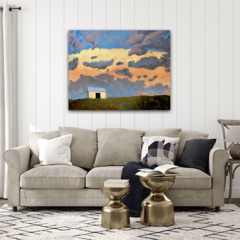 Original Abstract Landscape Painting by Leslie Banta