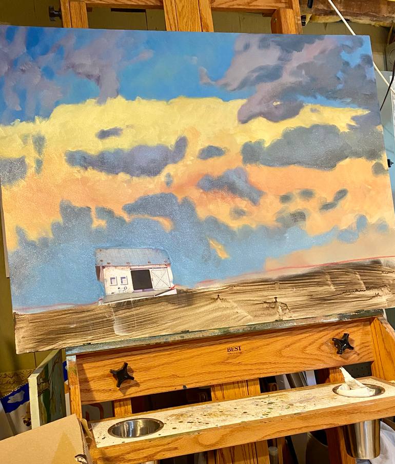 Original Abstract Landscape Painting by Leslie Banta