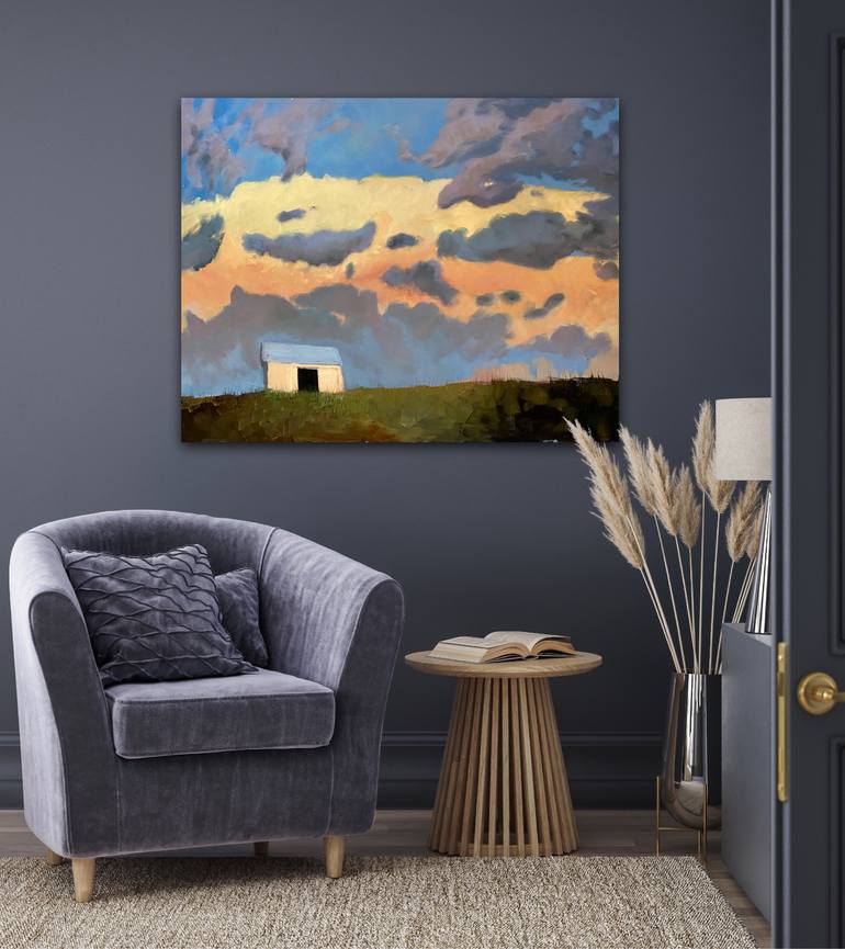 Original Abstract Landscape Painting by Leslie Banta