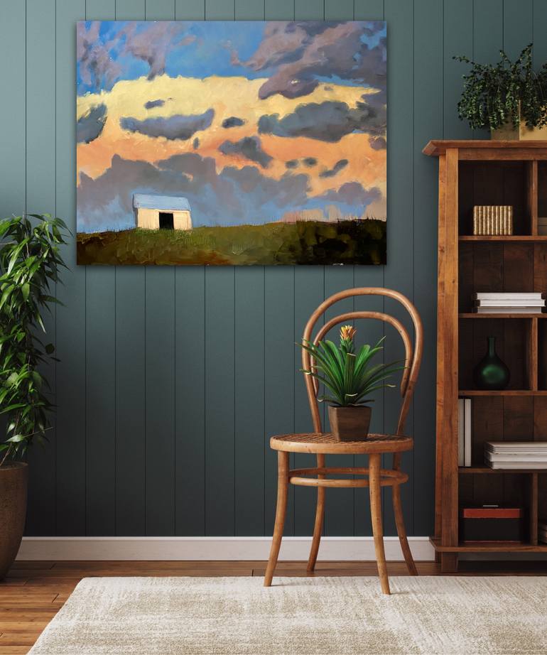 Original Abstract Landscape Painting by Leslie Banta
