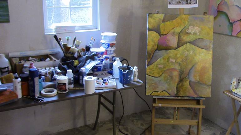Original Abstract Painting by L Wade Allen