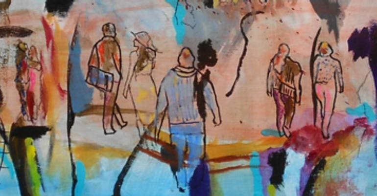 Original Abstract Expressionism Abstract Painting by L Wade Allen