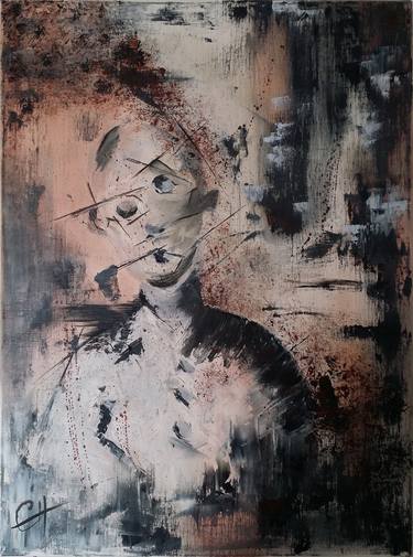 Original Abstract Expressionism Portrait Paintings by Cyril Arsac