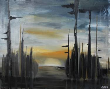 Original Abstract Landscape Paintings by Cyril Arsac