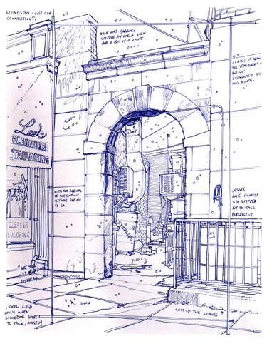 Connecticut Alleyway Drawing By Richard Johnson Saatchi Art