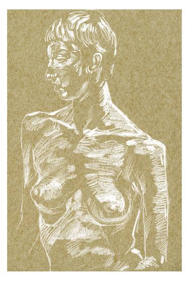Original Figurative Nude Drawings by Richard Johnson