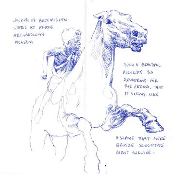 Original Documentary Animal Drawings by Richard Johnson