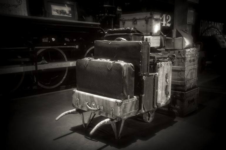 old time luggage