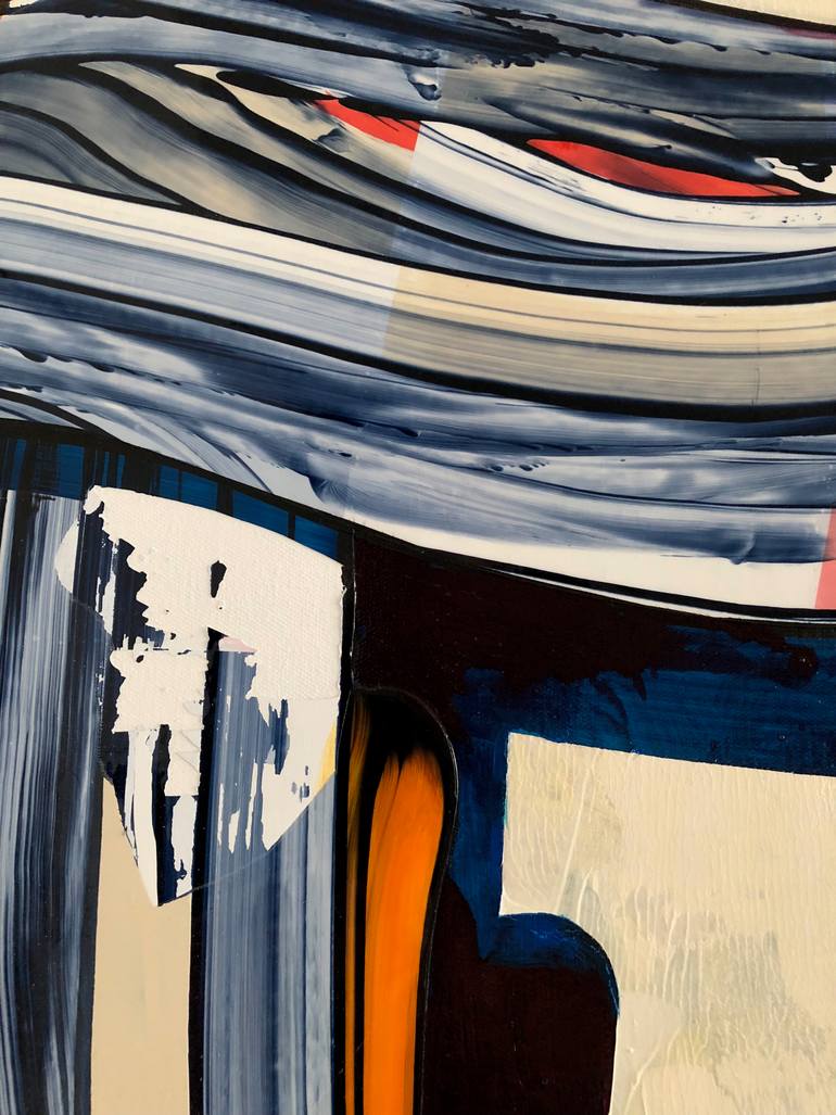 Original Abstract Expressionism Abstract Painting by Aston Philip