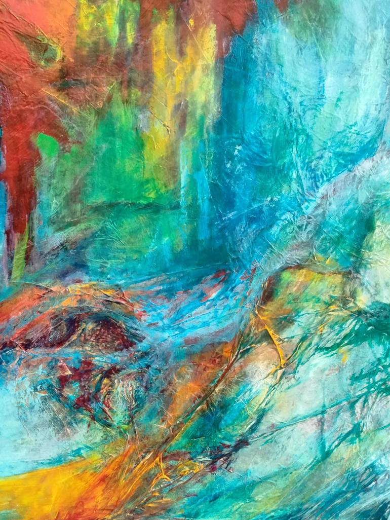 Original Abstract Expressionism Abstract Painting by francine stuart