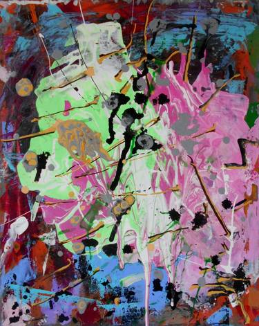Original Abstract Expressionism Abstract Painting by Matt Wright