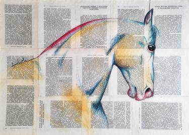 Original Abstract Expressionism Horse Paintings by Dejan Filipović