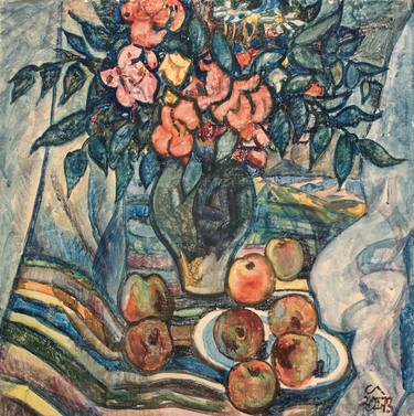 Still Life with Flowers and Apples 1973 thumb