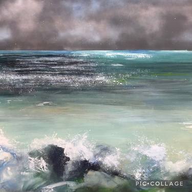 Original Abstract Expressionism Seascape Paintings by Angie Seaway