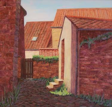 Original Documentary Architecture Mixed Media by Anna Belleforte