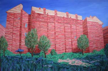Original Art Deco Cities Mixed Media by Anna Belleforte