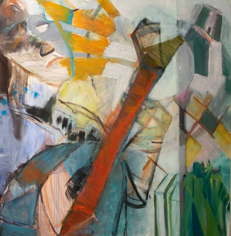 Original Cubism Music Painting by Tamara Wasserman