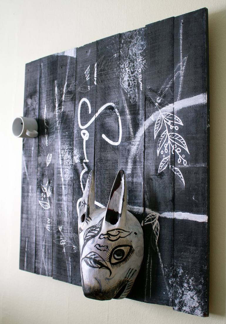 Original Black & White Love Sculpture by Tamara Wasserman