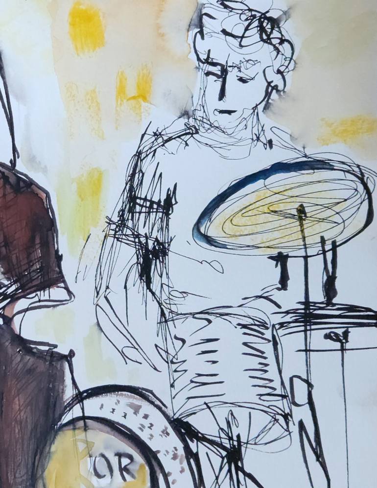 Original Figurative Music Painting by Tamara Wasserman