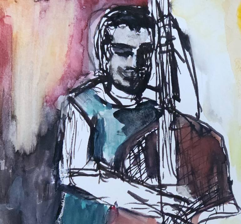 Original Figurative Music Painting by Tamara Wasserman