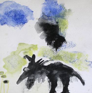 Original Expressionism Animal Drawings by Tamara Wasserman