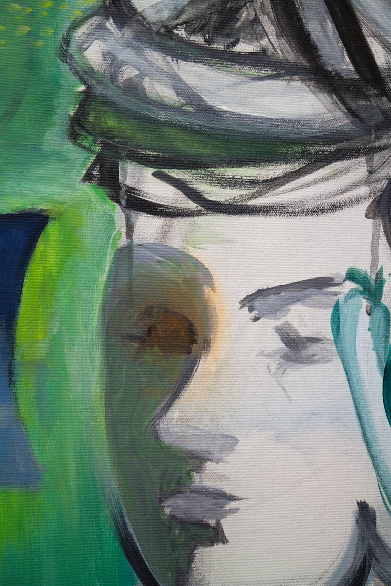 Original Abstract People Painting by Tamara Wasserman